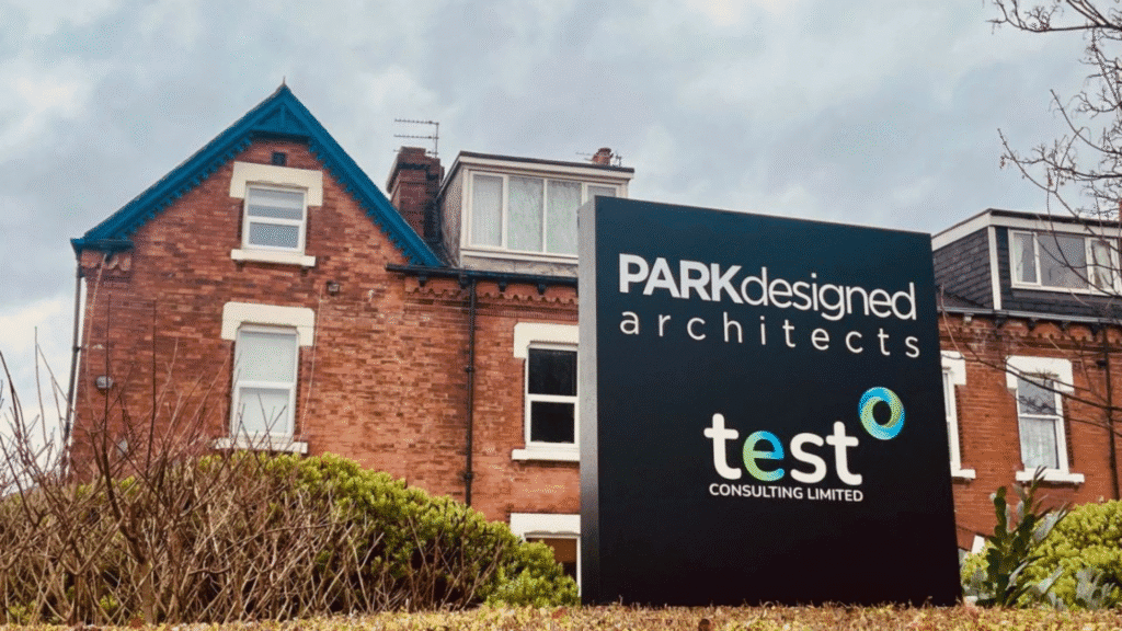 TEST Consulting new office sign