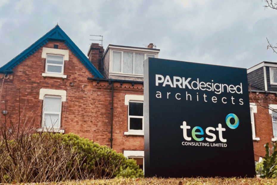 TEST Consulting new office sign